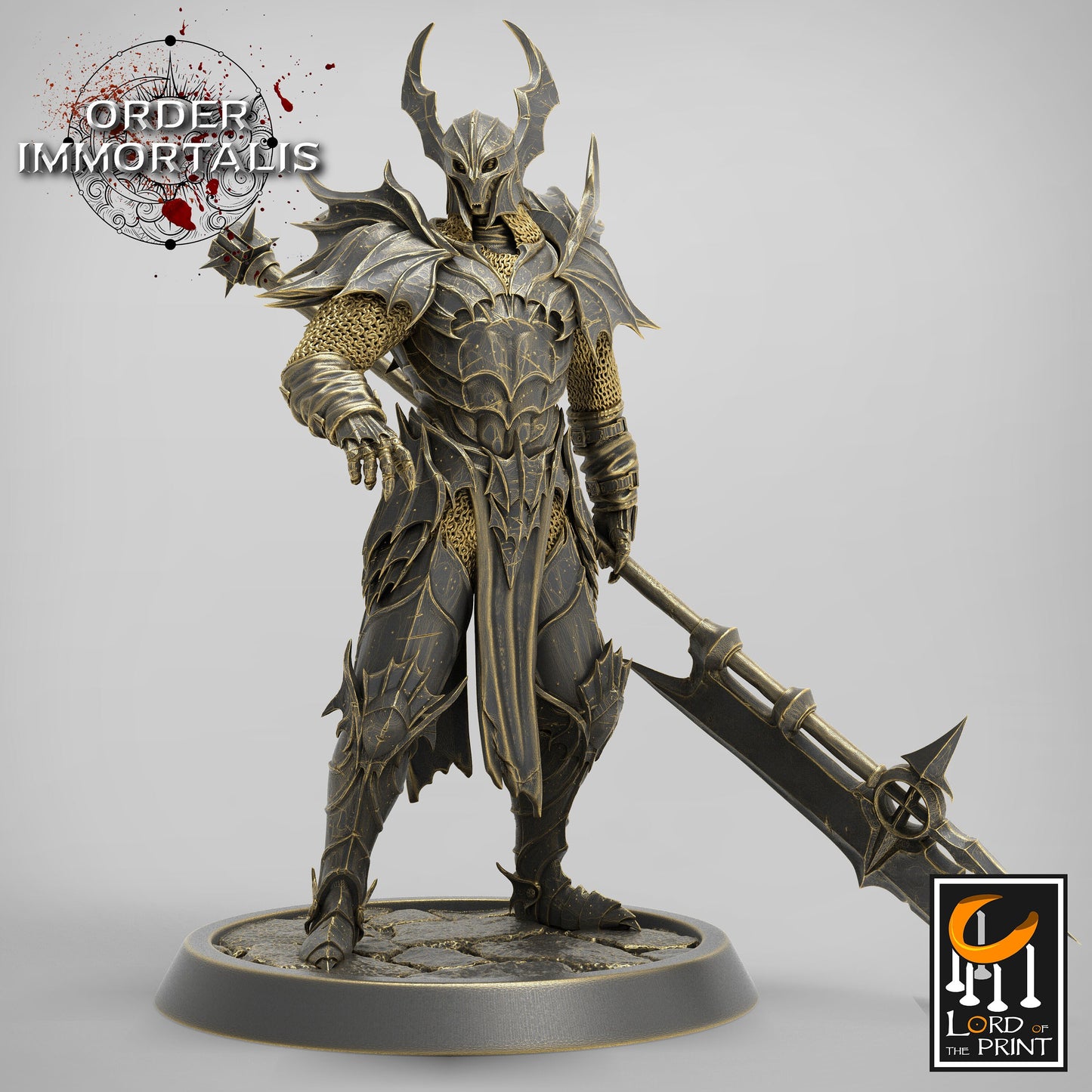 Blood knight Halberd Squadron, Order Immortalis, Lord of the Print | Dungeons and Dragons | Pathfinder | Table Top RPG | 3D Printed Model