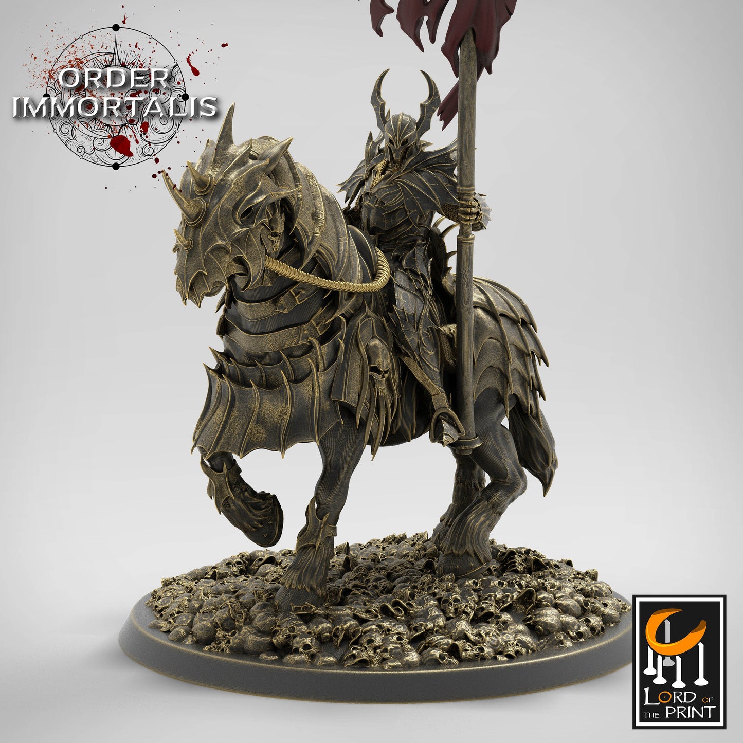 Blood knight Cavalier Squadron, Order Immortalis, Lord of the Print | Dungeons and Dragons | Pathfinder | Table Top RPG | 3D Printed Model
