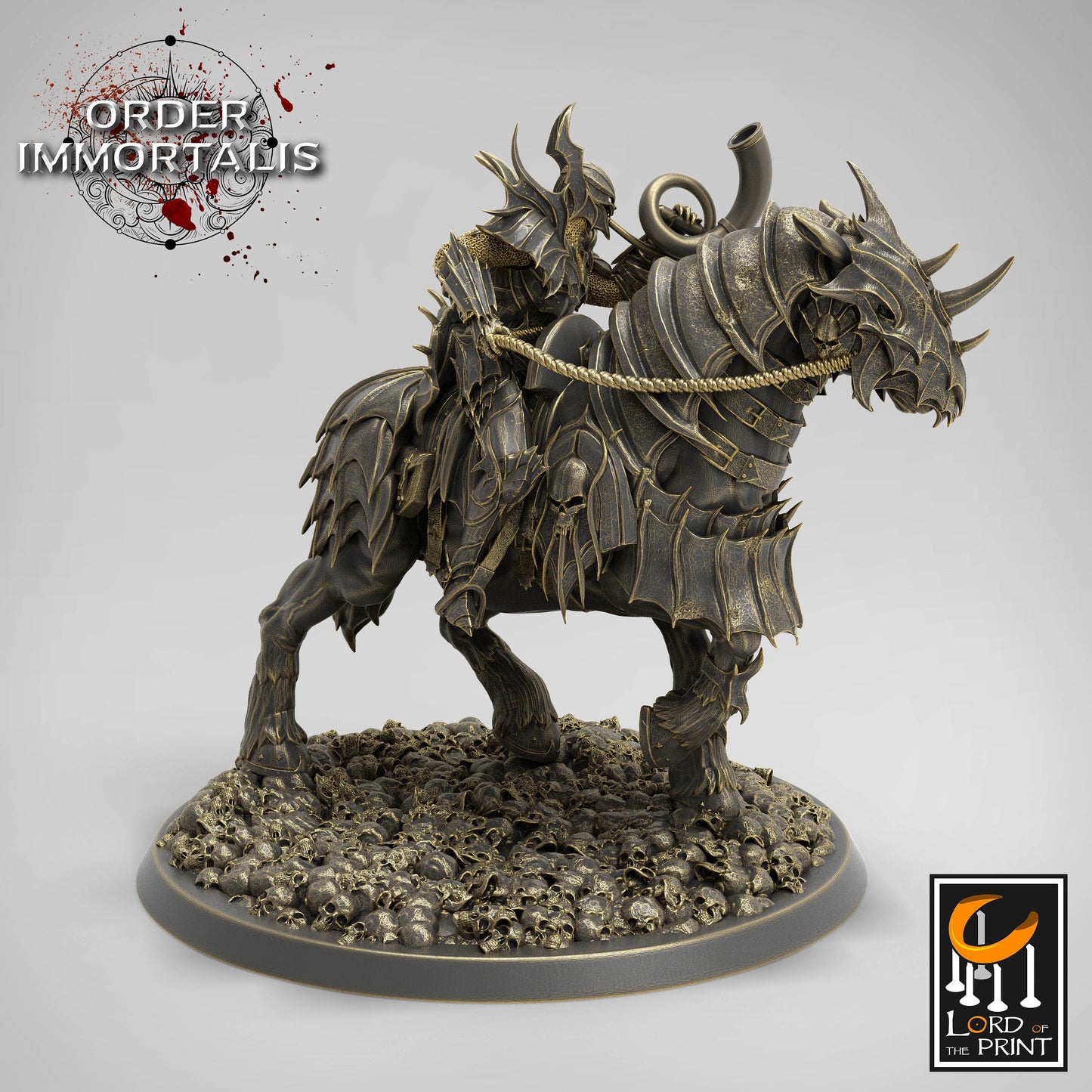 Blood knight Cavalier Squadron, Order Immortalis, Lord of the Print | Dungeons and Dragons | Pathfinder | Table Top RPG | 3D Printed Model