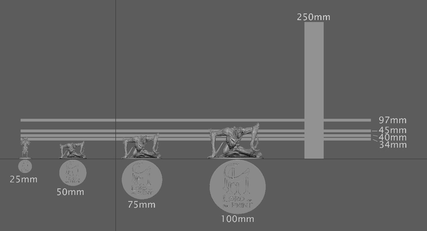 Crawling Bats, Order Immortalis, Lord of the Print | Dungeons and Dragons | Pathfinder | Table Top RPG | 3D Printed Model