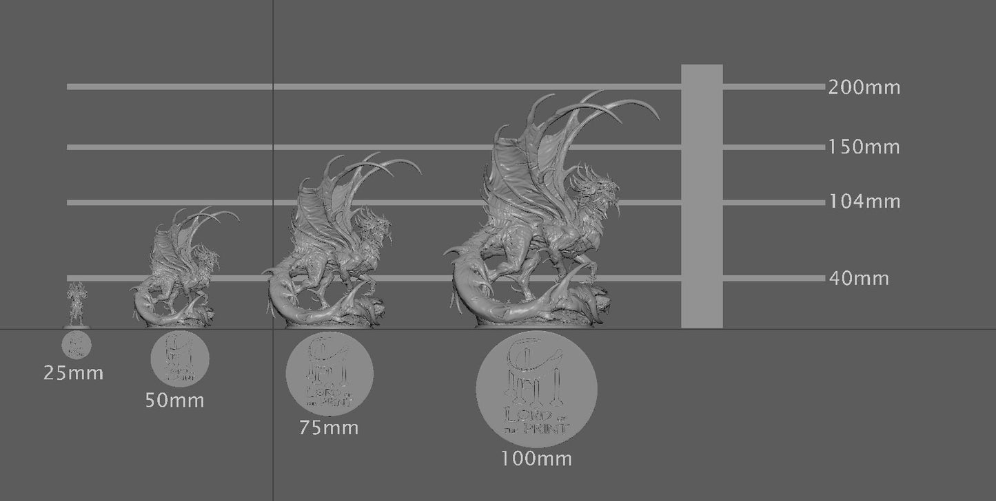 Elder Blood Dragons, Order Immortalis, Lord of the Print | Dungeons and Dragons | Pathfinder | Table Top RPG | 3D Printed Model
