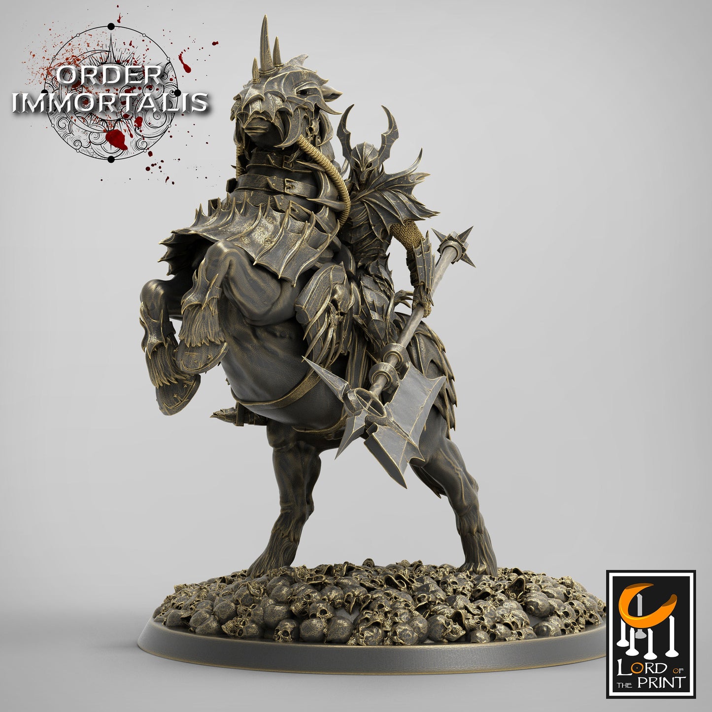 Blood knight Cavalier Squadron, Order Immortalis, Lord of the Print | Dungeons and Dragons | Pathfinder | Table Top RPG | 3D Printed Model