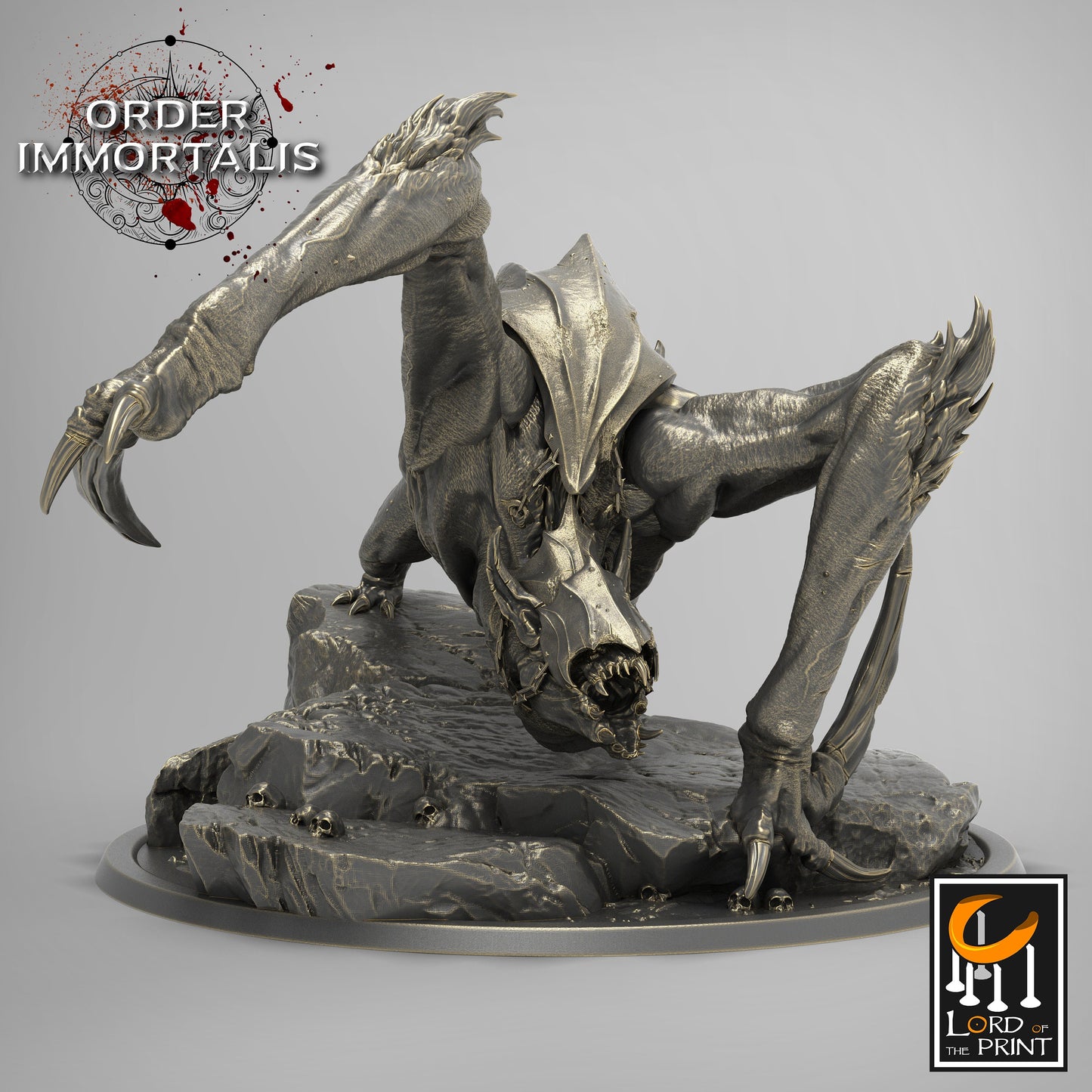 Crawling Bats, Order Immortalis, Lord of the Print | Dungeons and Dragons | Pathfinder | Table Top RPG | 3D Printed Model