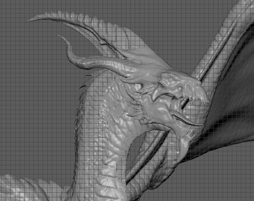 White Dragon, Frost Dragon, Lord of the Print | Dungeons and Dragons | Pathfinder | Table Top RPG | 3D Printed Model
