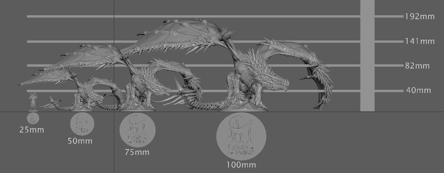 Adult Red Dragon, THE Dragon, Lord of the Print | Dungeons and Dragons | Pathfinder | Table Top RPG | 3D Printed Model