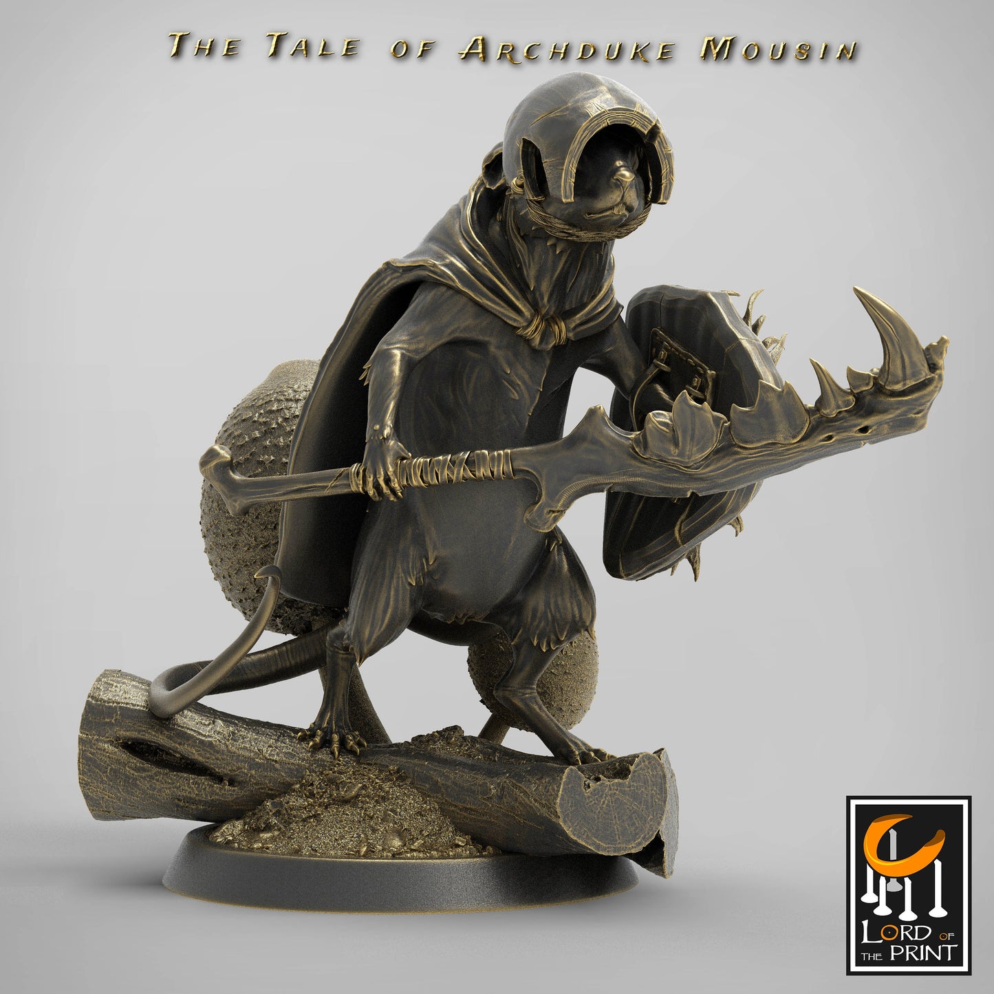 Soldier Adventurer Mice!, Archduke Mousin, Lord of the Print | Dungeons and Dragons | Pathfinder | Table Top RPG | 3D Printed Model