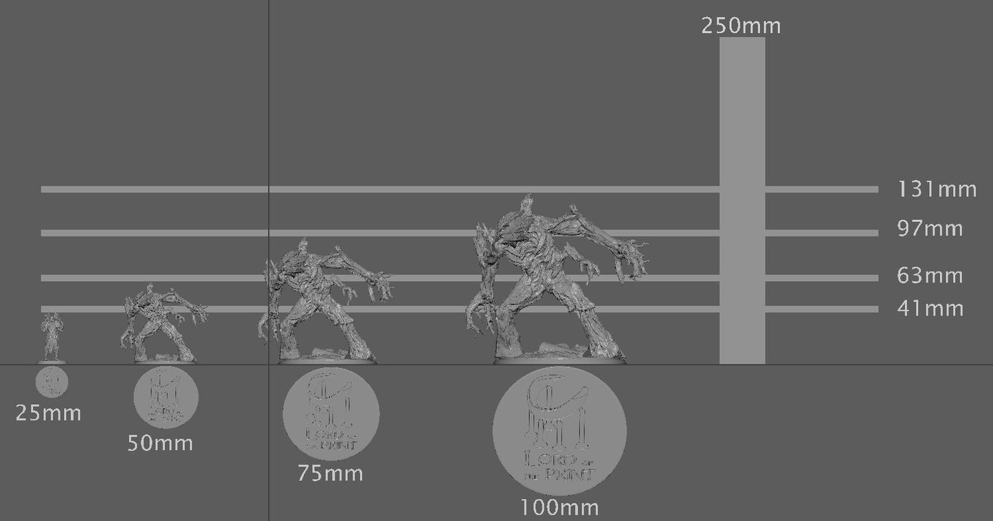 Treant Solider, Tree Man?, Lord of the Print | Dungeons and Dragons | Pathfinder | Table Top RPG | 3D Printed Model
