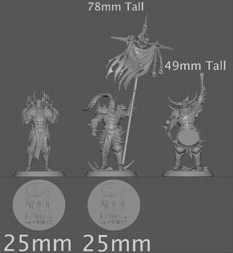 King Olaf's Special Units, Unchained, Lord of the Print | Dungeons and Dragons | Pathfinder | Table Top RPG | 3D Printed Model