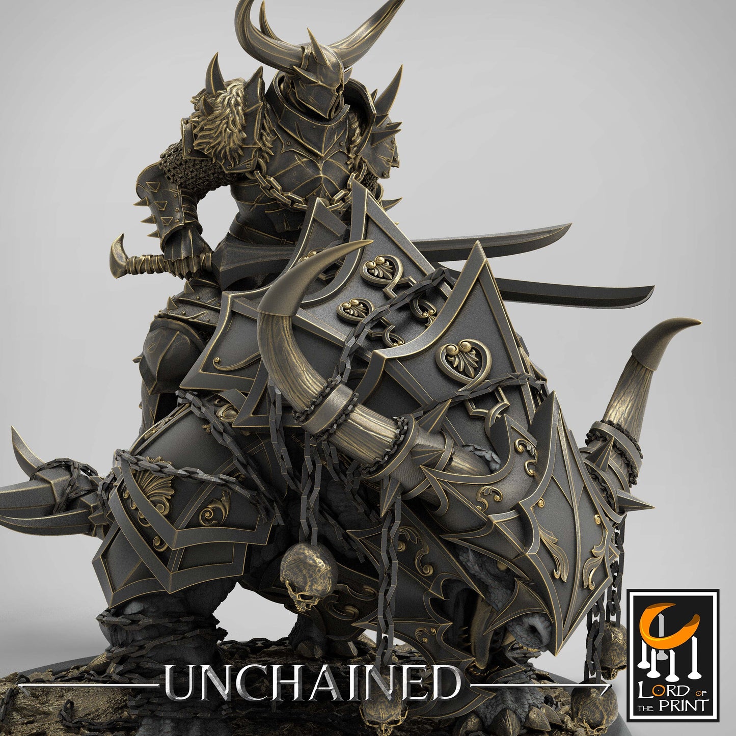 Araki Sword/Flail Riders, Unchained, Lord of the Print | Dungeons and Dragons | Pathfinder | Table Top RPG | 3D Printed Model