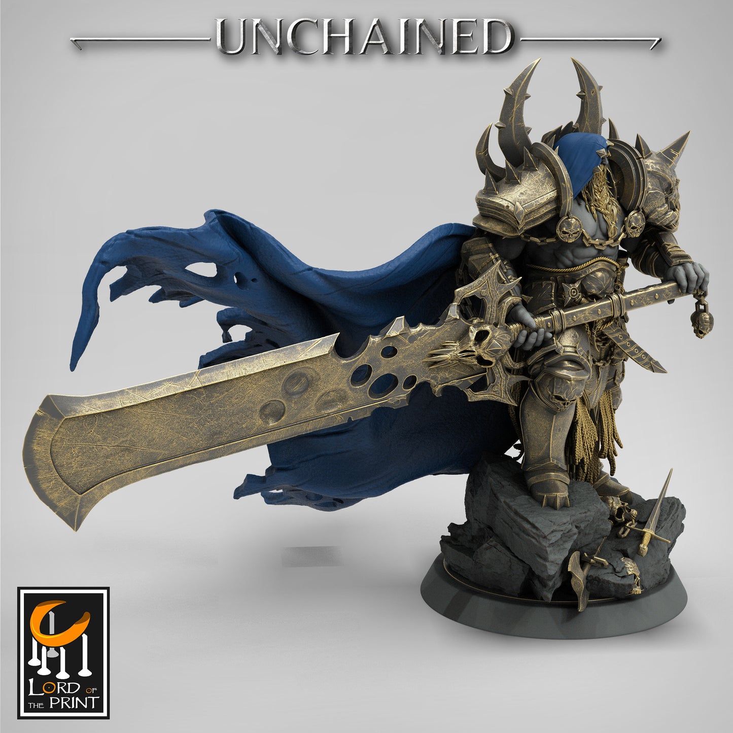 King Olaf, Unchained King, Lord of the Print | Dungeons and Dragons | Pathfinder | Table Top RPG | 3D Printed Model