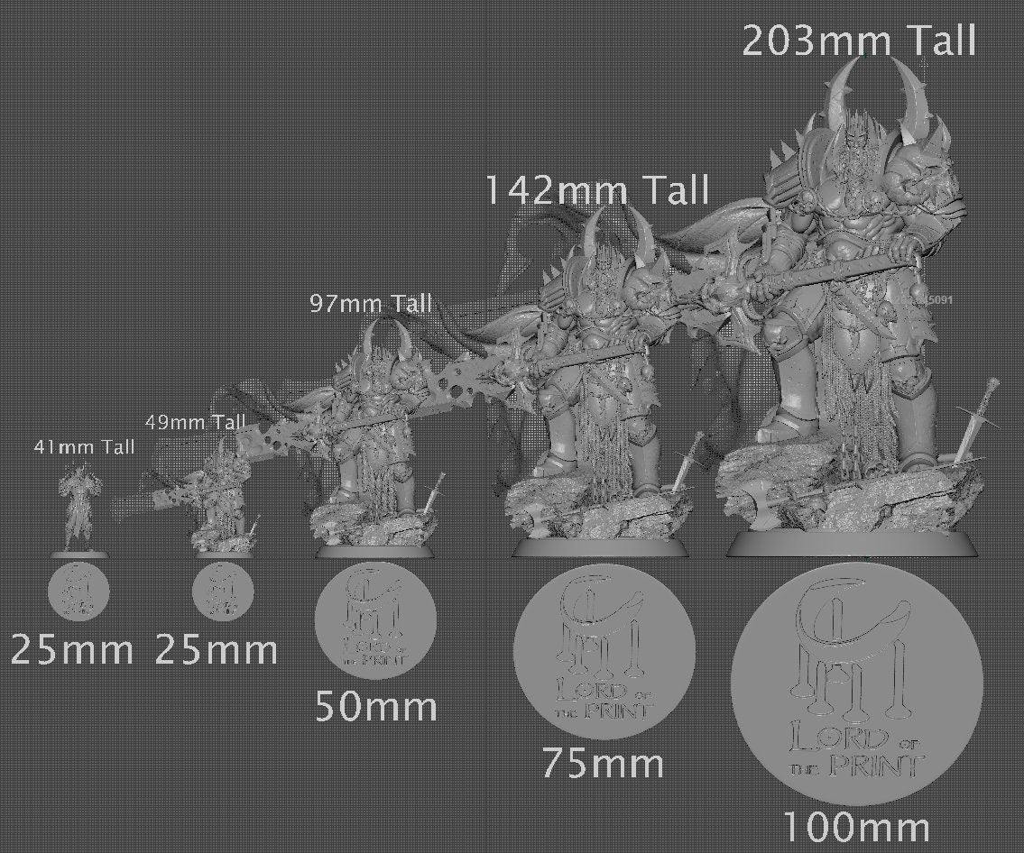 King Olaf, Unchained King, Lord of the Print | Dungeons and Dragons | Pathfinder | Table Top RPG | 3D Printed Model