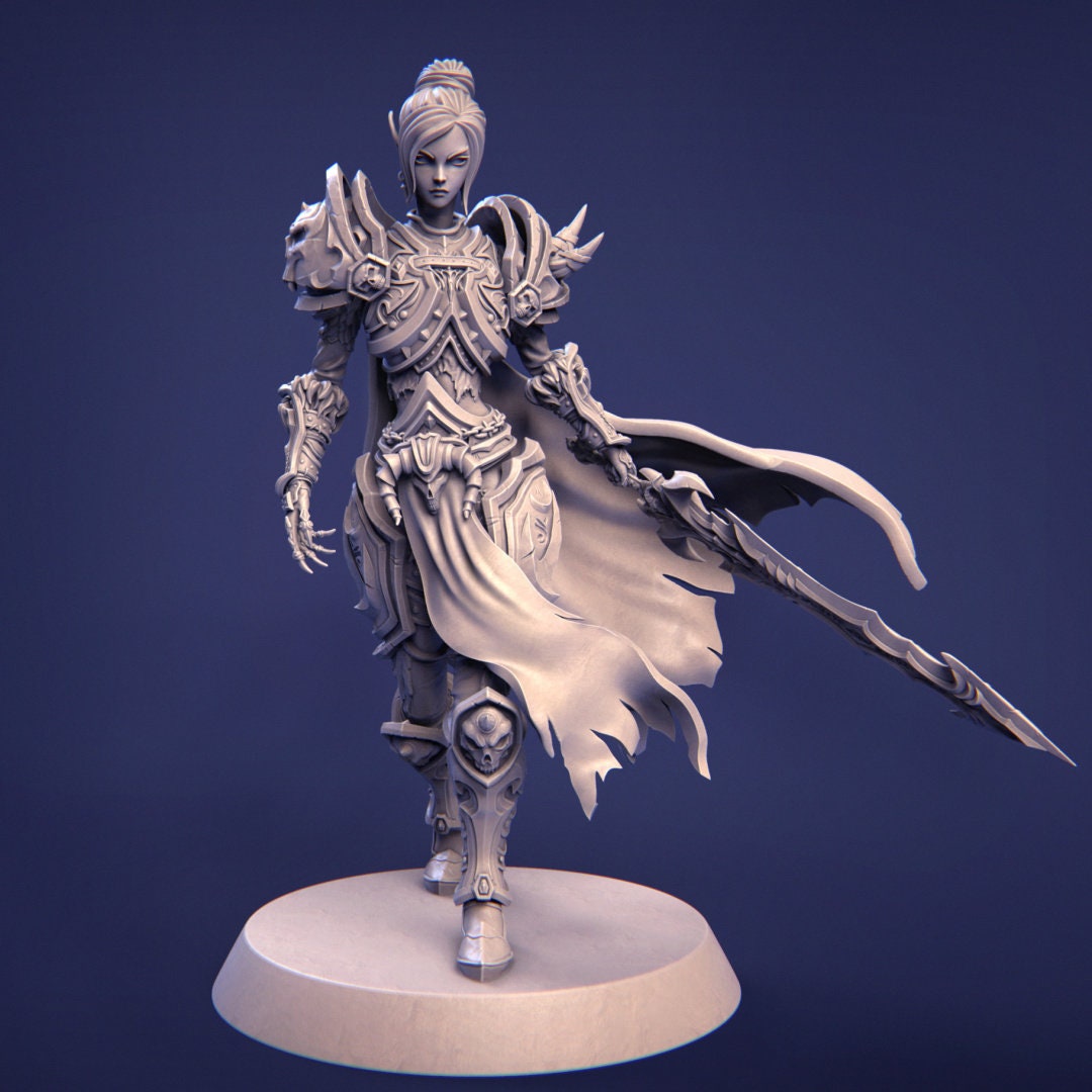 Ashinna the Revenant, Powerful NPC, Ernest Nemirovsky | Dungeons and Dragons | Pathfinder | Table Top RPG | 3D Printed Model