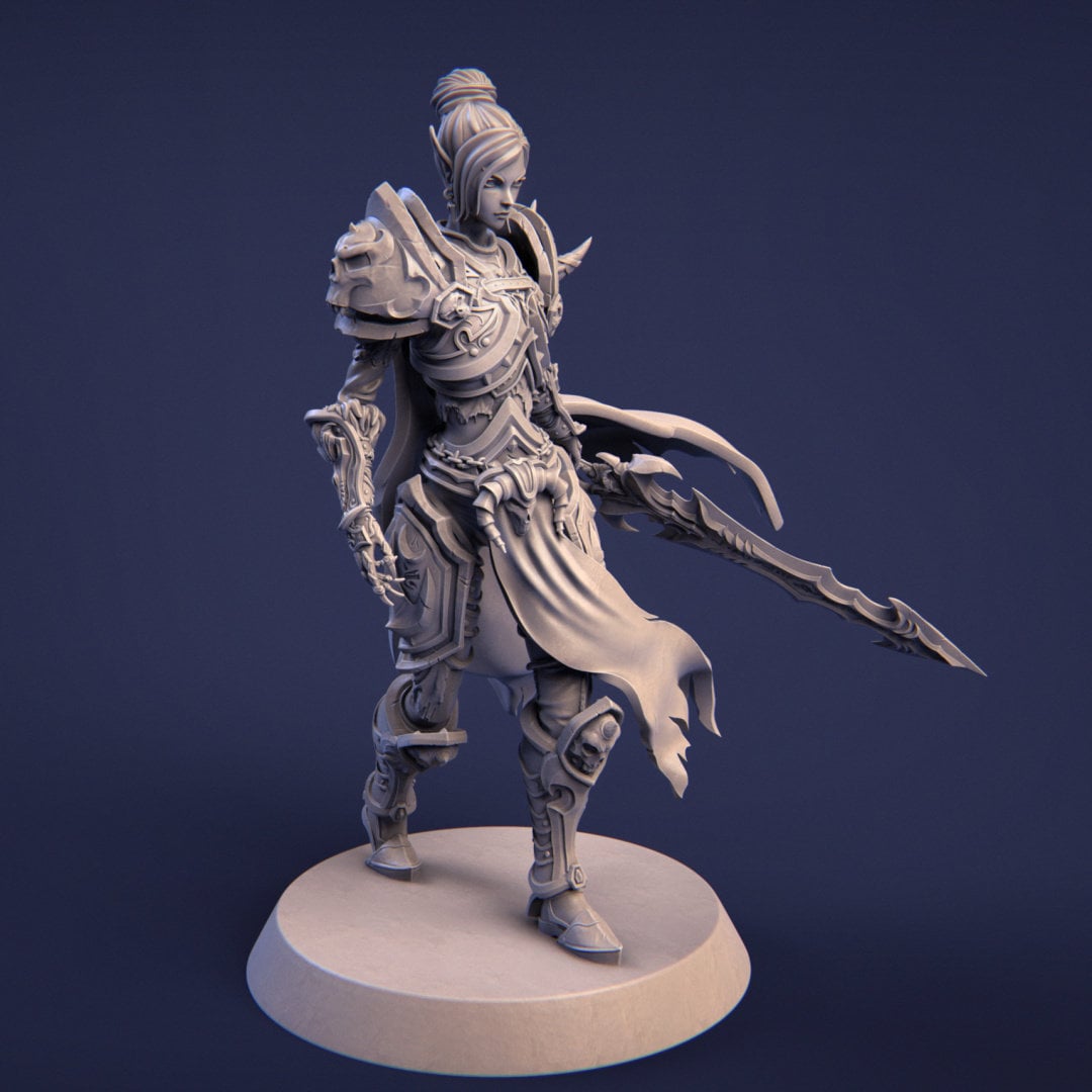Ashinna the Revenant, Powerful NPC, Ernest Nemirovsky | Dungeons and Dragons | Pathfinder | Table Top RPG | 3D Printed Model