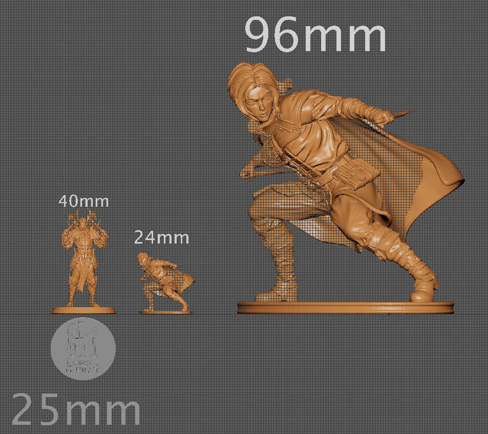 Morana the Halfling Rogue, Powerful NPC, Ernest Nemirovsky | Dungeons and Dragons | Pathfinder | Table Top RPG | 3D Printed Model