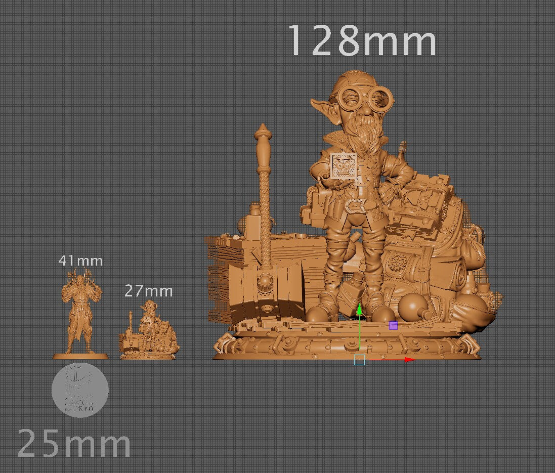Alvyn the Alchemist, Powerful NPC, Ernest Nemirovsky | Dungeons and Dragons | Pathfinder | Table Top RPG | 3D Printed Model