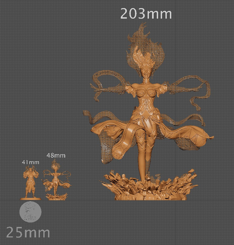 Lyndra the Archemage, Powerful NPC, Ernest Nemirovsky | Dungeons and Dragons | Pathfinder | Table Top RPG | 3D Printed Model
