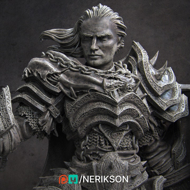 Vaeter the Branded Knight, Powerful NPC, Ernest Nemirovsky | Dungeons and Dragons | Pathfinder | Table Top RPG | 3D Printed Model