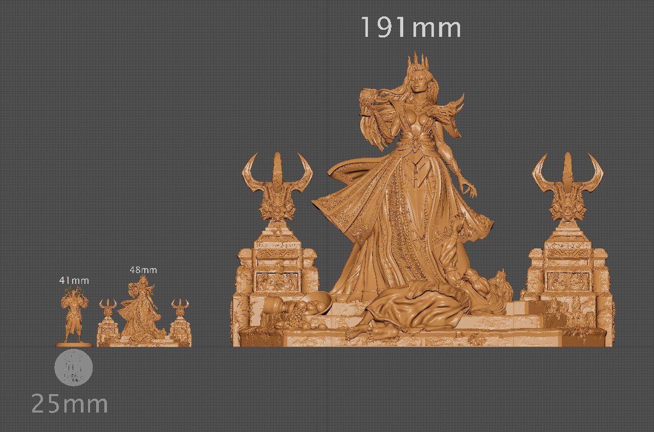 Rosolu, Youth Eternal, Vampire Queen, Powerful NPC, Ernest Nemirovsky | Dungeons and Dragons | Pathfinder | Table Top RPG | 3D Printed Model