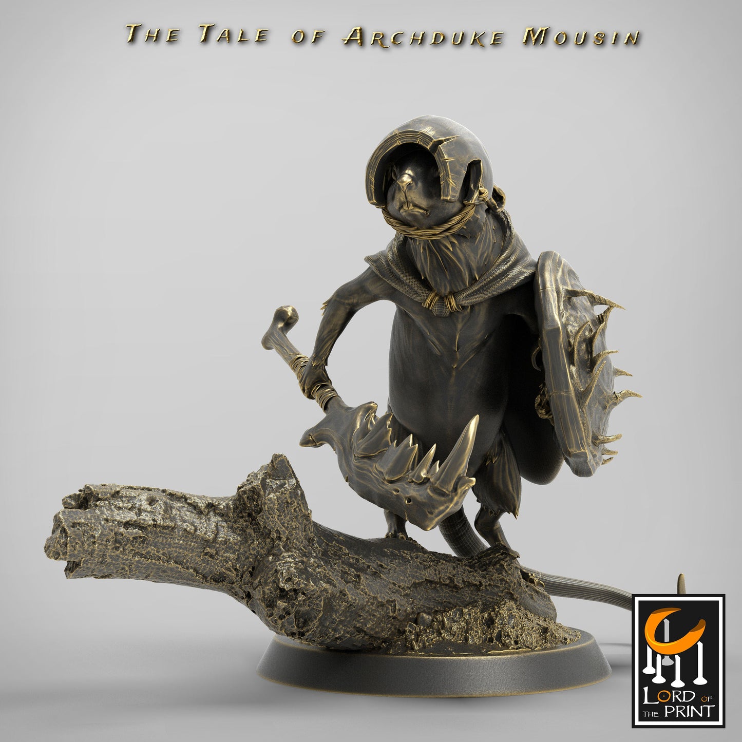 Soldier Adventurer Mice!, Archduke Mousin, Lord of the Print | Dungeons and Dragons | Pathfinder | Table Top RPG | 3D Printed Model