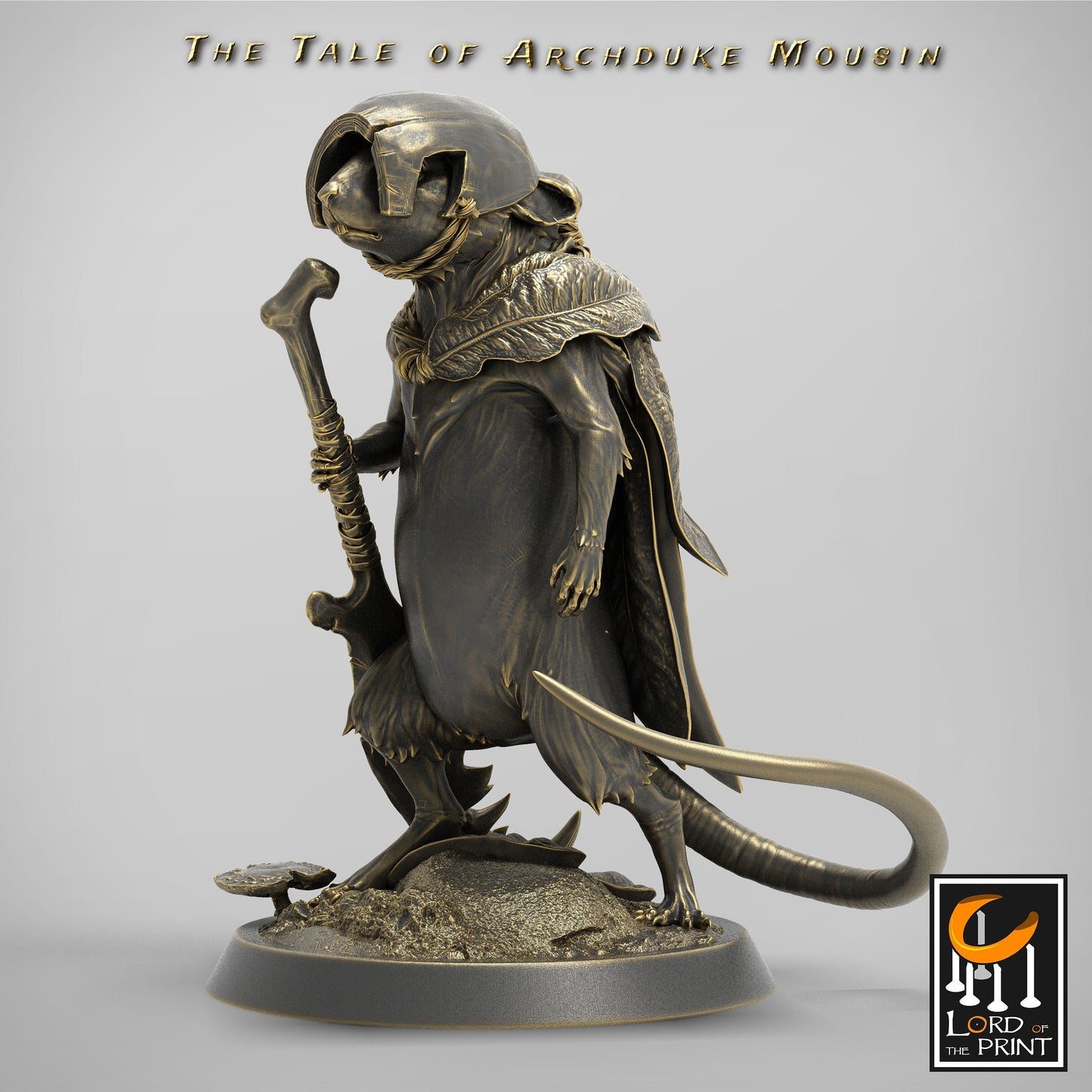 Soldier Adventurer Mice!, Archduke Mousin, Lord of the Print | Dungeons and Dragons | Pathfinder | Table Top RPG | 3D Printed Model