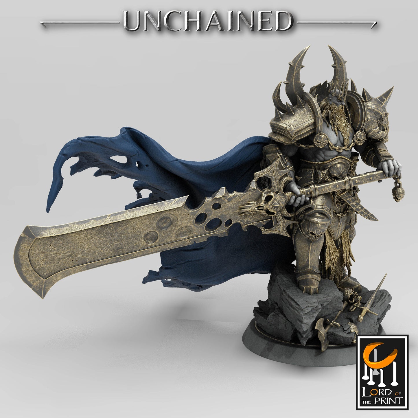 King Olaf, Unchained King, Lord of the Print | Dungeons and Dragons | Pathfinder | Table Top RPG | 3D Printed Model