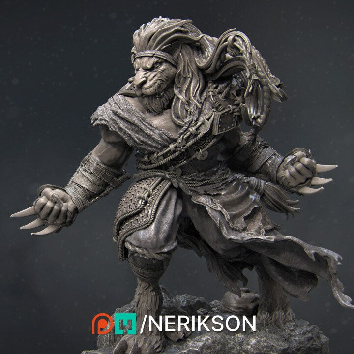 Azat the Long Death Monk, Powerful NPC, Ernest Nemirovsky | Dungeons and Dragons | Pathfinder | Table Top RPG | 3D Printed Model