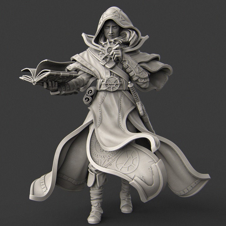 Beifir the Elvish Priest, Powerful NPC, Ernest Nemirovsky | Dungeons and Dragons | Pathfinder | Table Top RPG | 3D Printed Model
