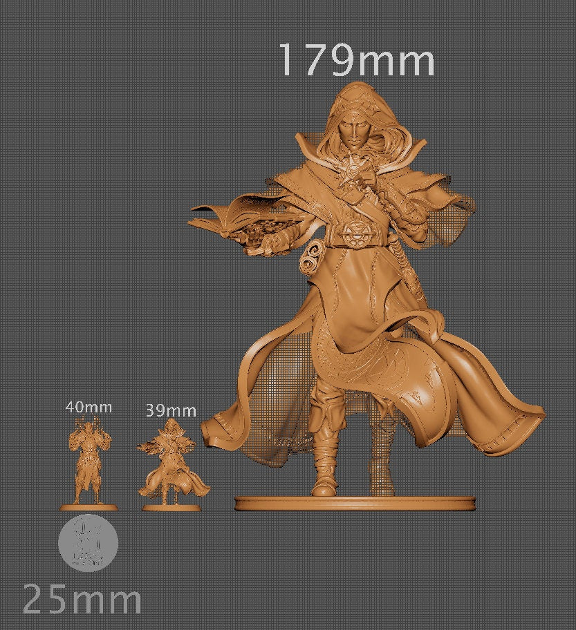 Beifir the Elvish Priest, Powerful NPC, Ernest Nemirovsky | Dungeons and Dragons | Pathfinder | Table Top RPG | 3D Printed Model
