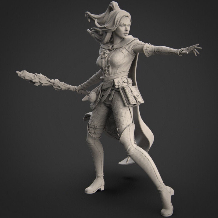 Iarthana the Elvish Mage, Powerful NPC, Ernest Nemirovsky | Dungeons and Dragons | Pathfinder | Table Top RPG | 3D Printed Model