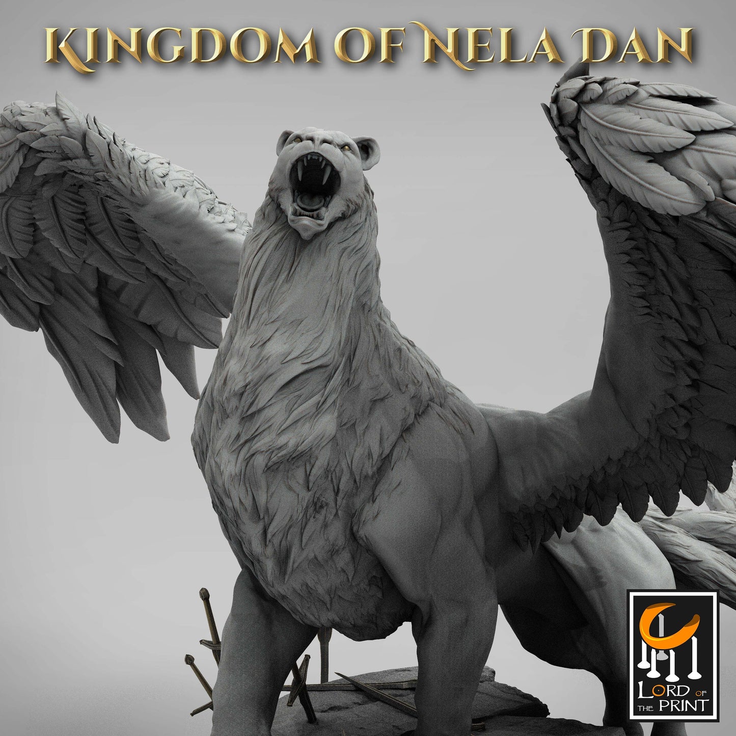 The Protector, Elvish Kingdom of Nela Dan, Lord of the Print | Dungeons and Dragons | Pathfinder | Table Top RPG | 3D Printed Model