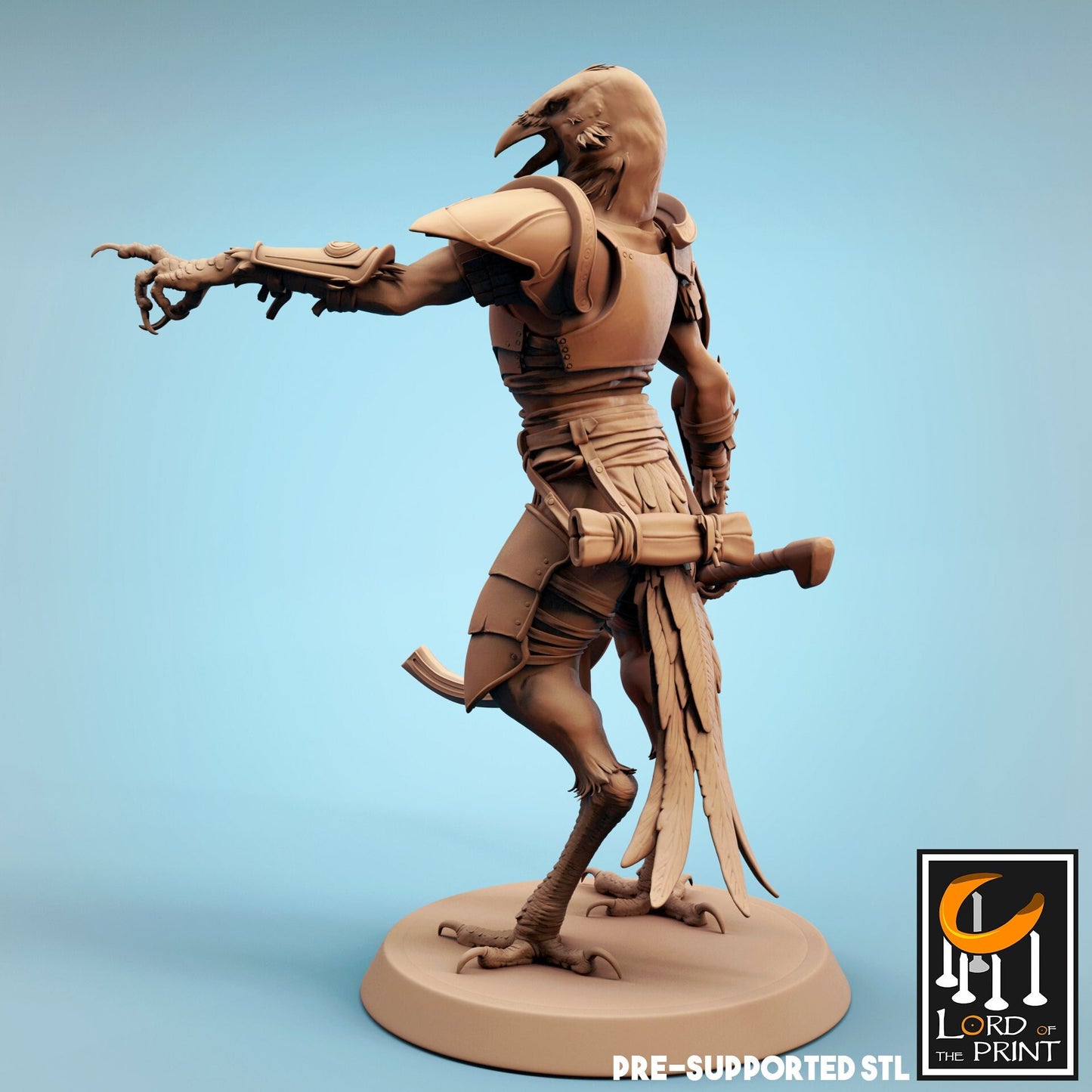 Kenku Khopesh Soldiers, Dinotopia, Lord of the Print | Dungeons and Dragons | Pathfinder | Table Top RPG | 3D Printed Model