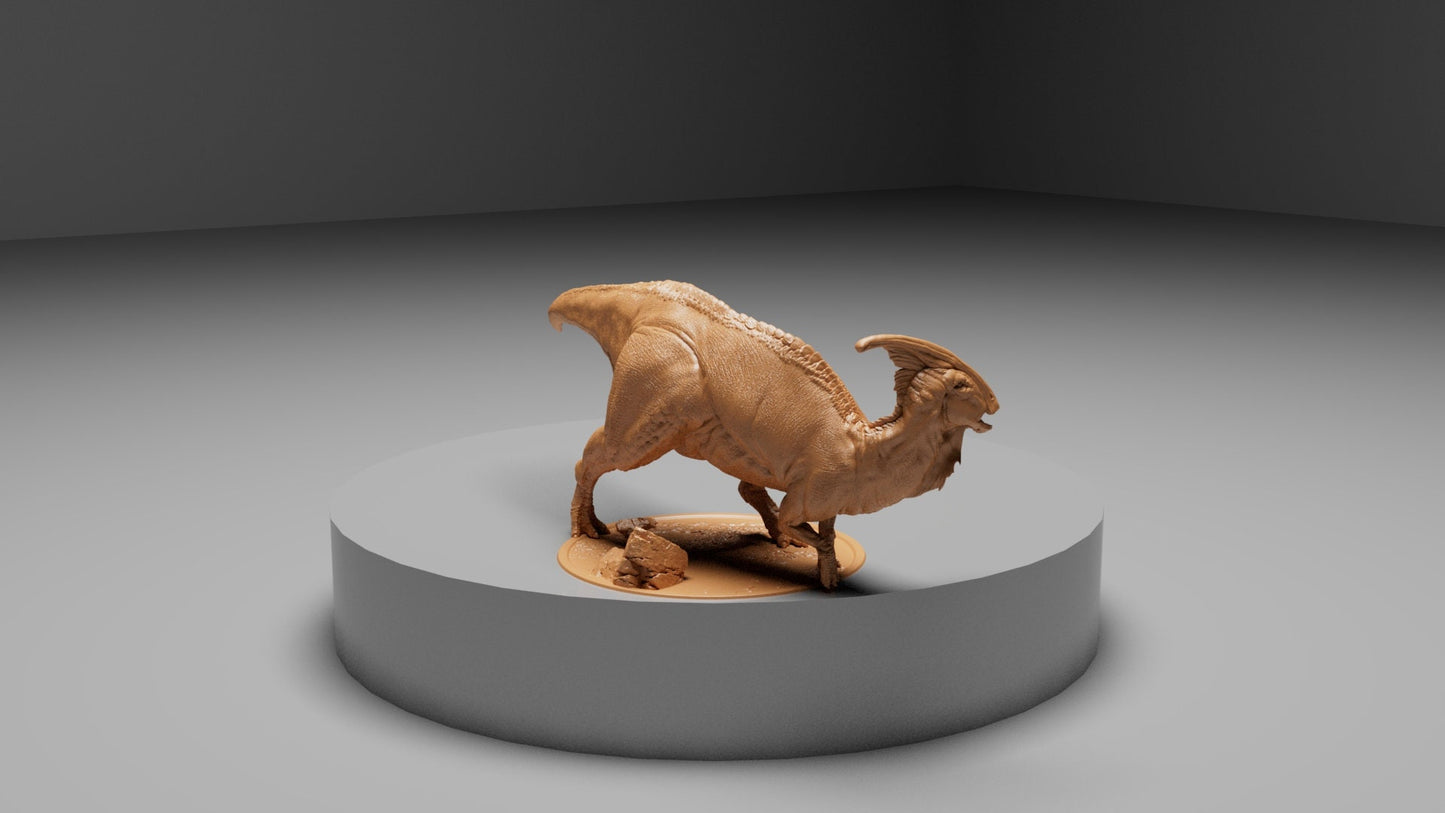 Parasaurolophus Stride, Dinotopia, Lord of the Print | Dungeons and Dragons | Pathfinder | Table Top RPG | 3D Printed Model