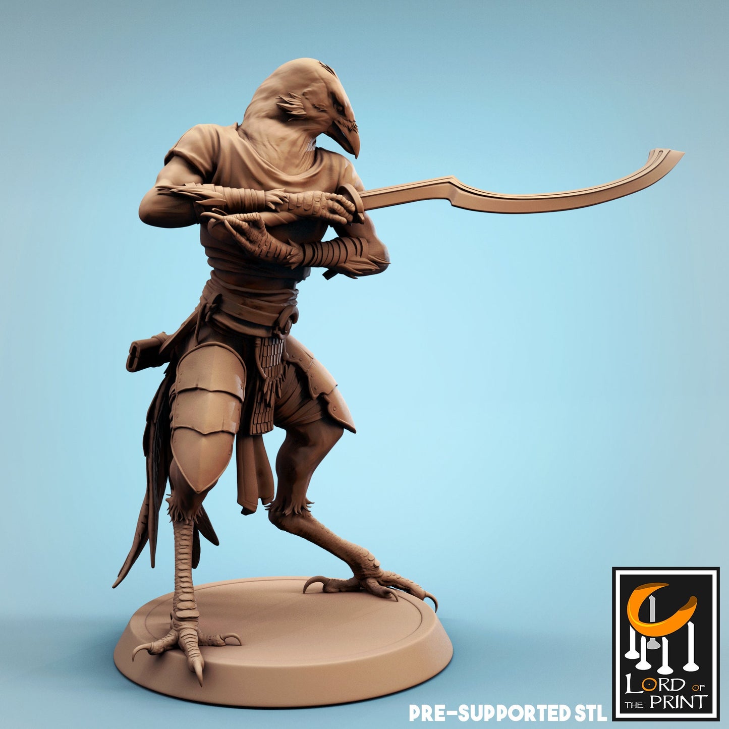 Kenku Khopesh Soldiers, Dinotopia, Lord of the Print | Dungeons and Dragons | Pathfinder | Table Top RPG | 3D Printed Model
