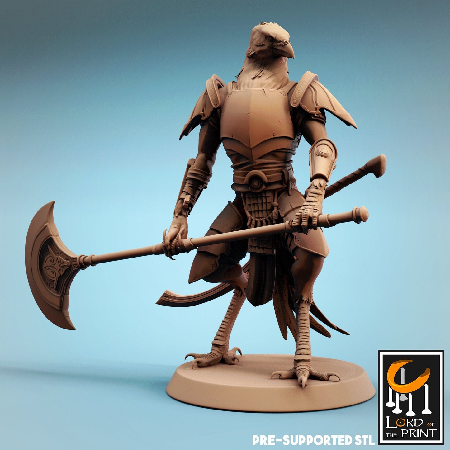 Kenku Palm Axe Soldiers, Dinotopia, Lord of the Print | Dungeons and Dragons | Pathfinder | Table Top RPG | 3D Printed Model