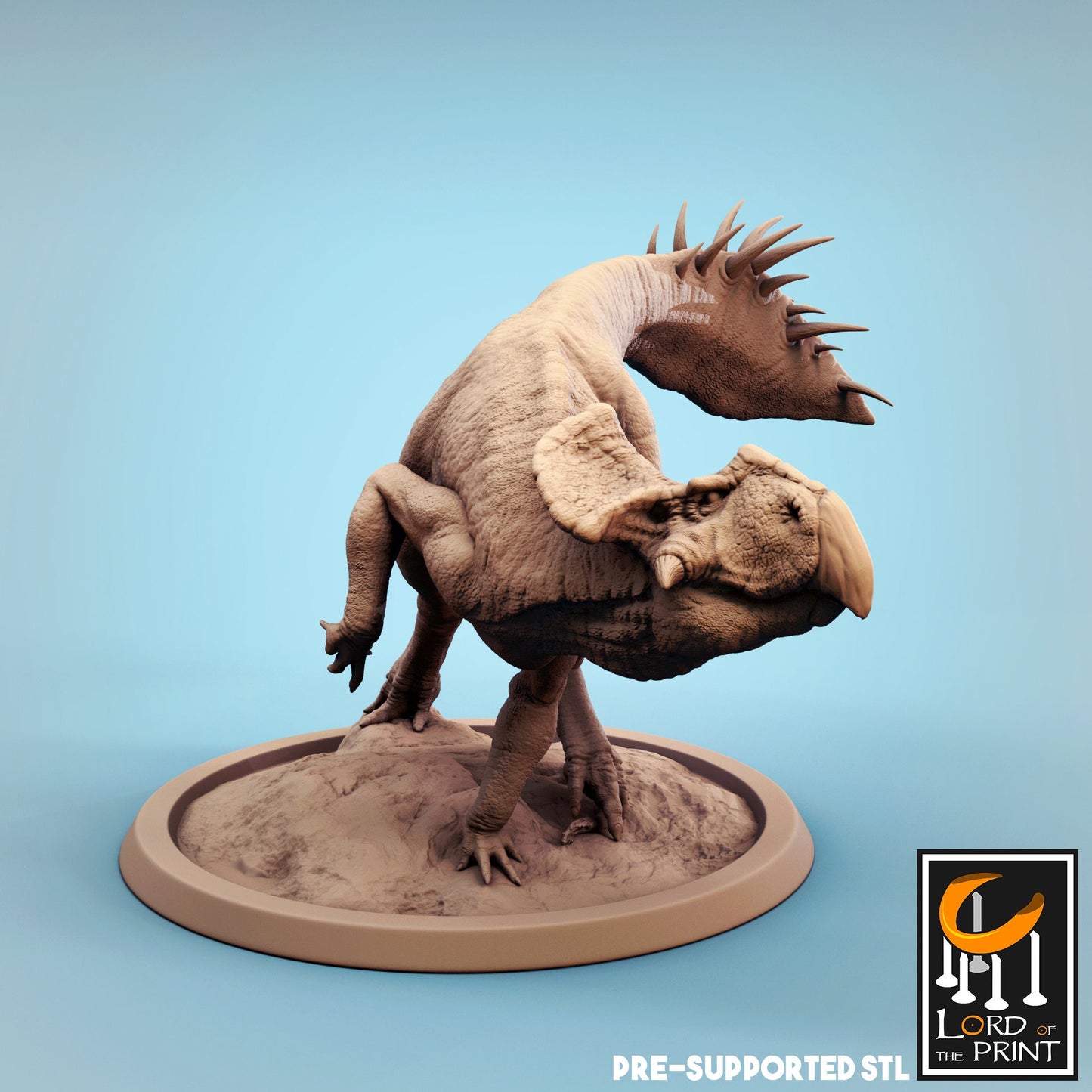 Protoceratops, Dinotopia, Lord of the Print | Dungeons and Dragons | Pathfinder | Table Top RPG | 3D Printed Model