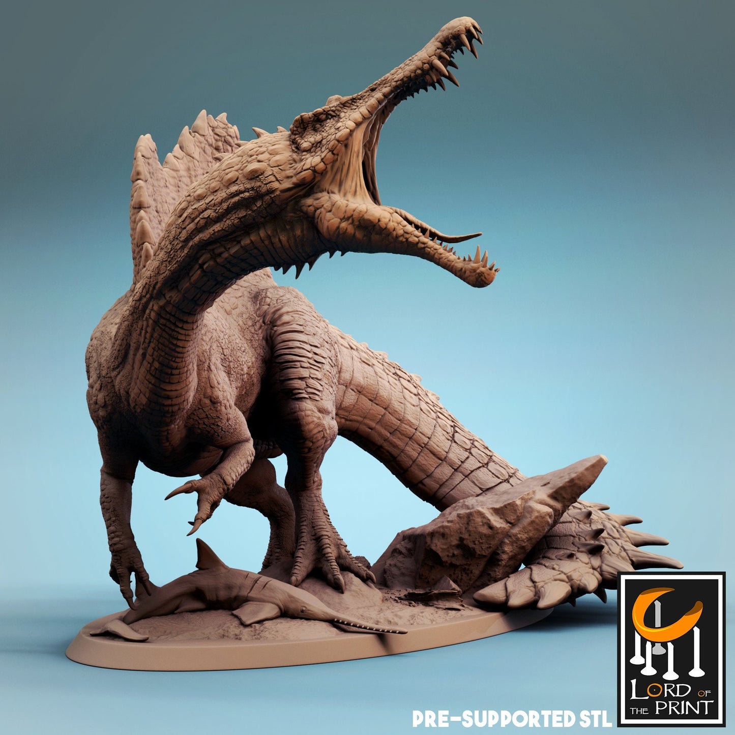 Spinosaurus, Dinotopia, Lord of the Print | Dungeons and Dragons | Pathfinder | Table Top RPG | 3D Printed Model