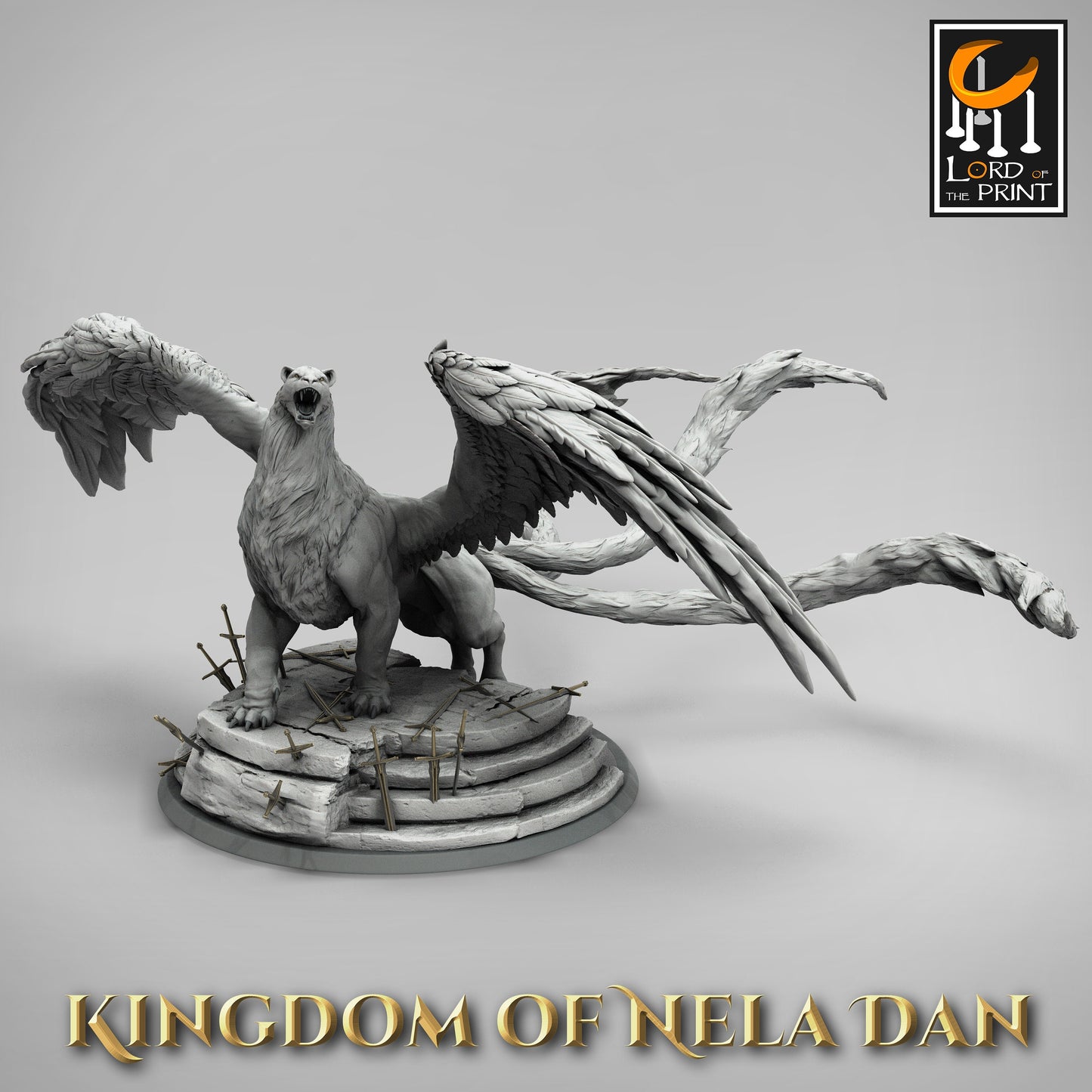 The Protector, Elvish Kingdom of Nela Dan, Lord of the Print | Dungeons and Dragons | Pathfinder | Table Top RPG | 3D Printed Model