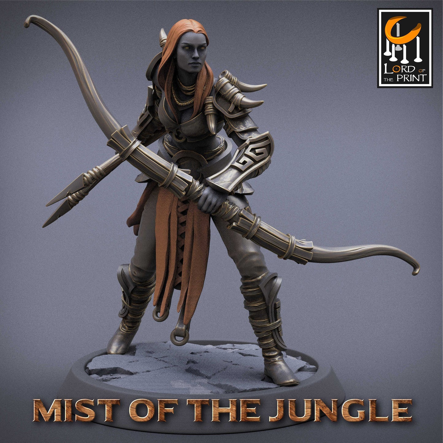 Amazon Archer Squad, The Mists of the Jungle, Lord of the Print | Dungeons and Dragons | Pathfinder | Table Top RPG | 3D Printed Model