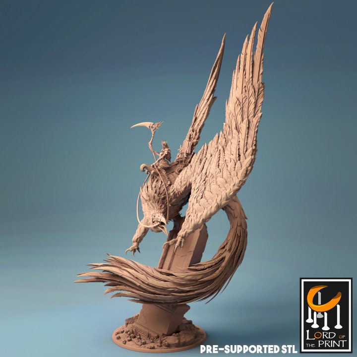 Death, The Four Horsemen, Lord of the Print | Dungeons and Dragons | Pathfinder | Table Top RPG | 3D Printed Model