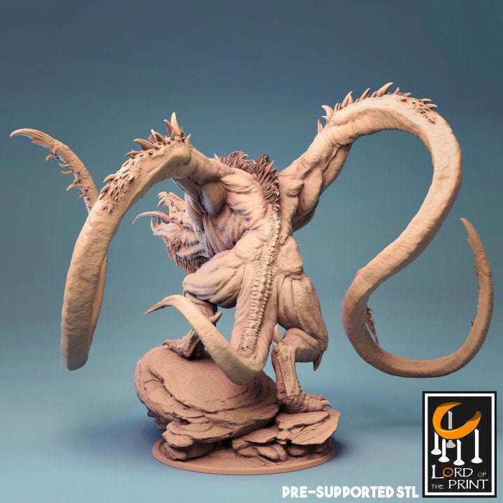 Demogorgon, Demon Prince, Lord of the Print | Dungeons and Dragons | Pathfinder | Table Top RPG | 3D Printed Model