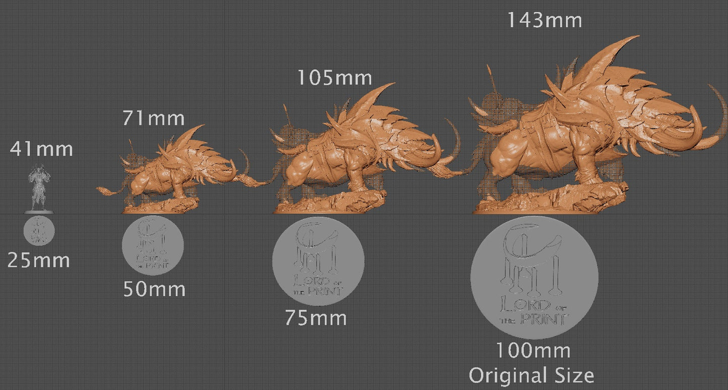 Famine, Lord of the Print | Dungeons and Dragons | Pathfinder | Table Top RPG | 3D Printed Model