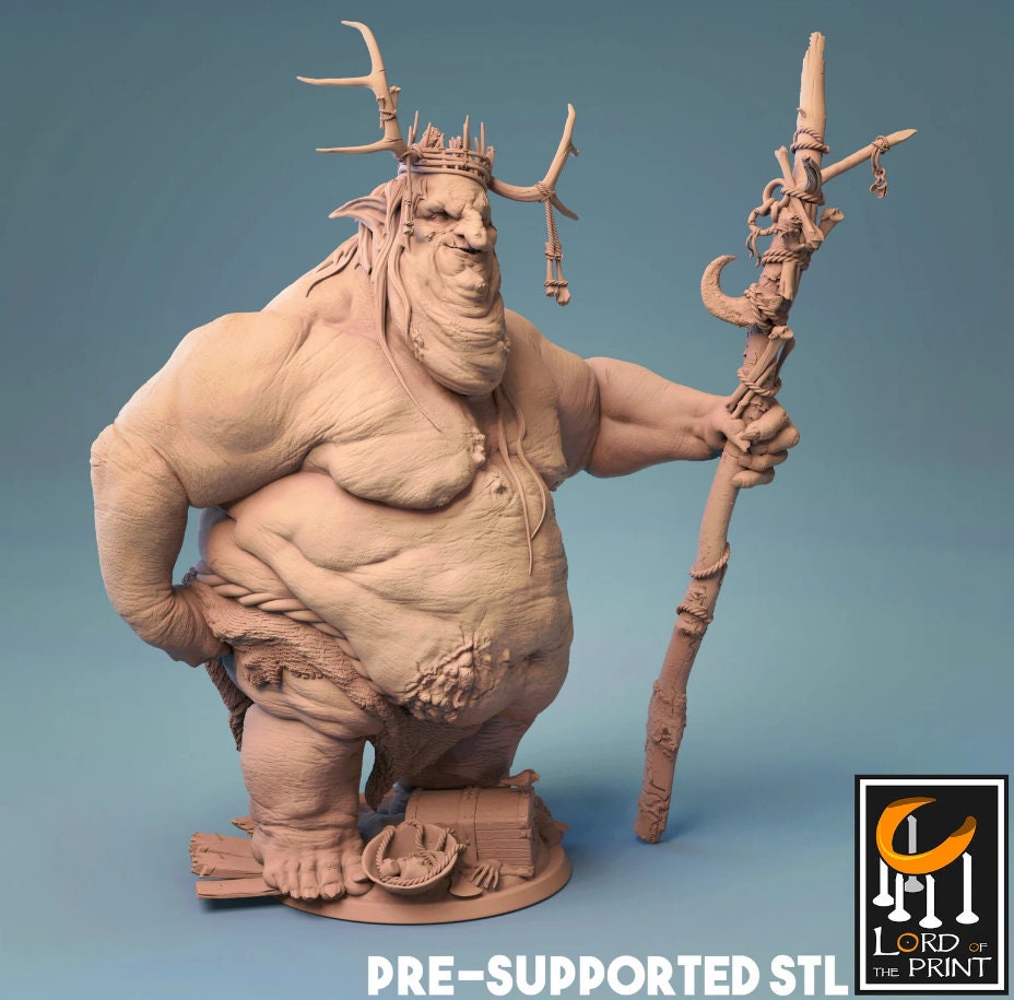 Ogdurg the King of Goblins, Powerful NPC, Lord of the Print| Dungeons and Dragons | Pathfinder | Table Top RPG | 3D Printed Model