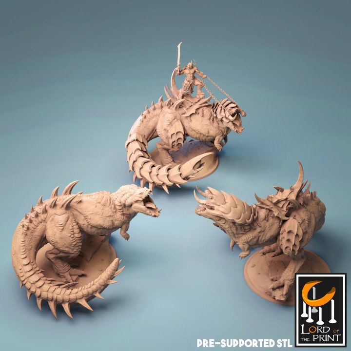 Dregnamoth, Titan of War, Lord of the Print | Dungeons and Dragons | Pathfinder | Table Top RPG | 3D Printed Model
