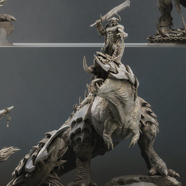 Dregnamoth, Titan of War, Lord of the Print | Dungeons and Dragons | Pathfinder | Table Top RPG | 3D Printed Model