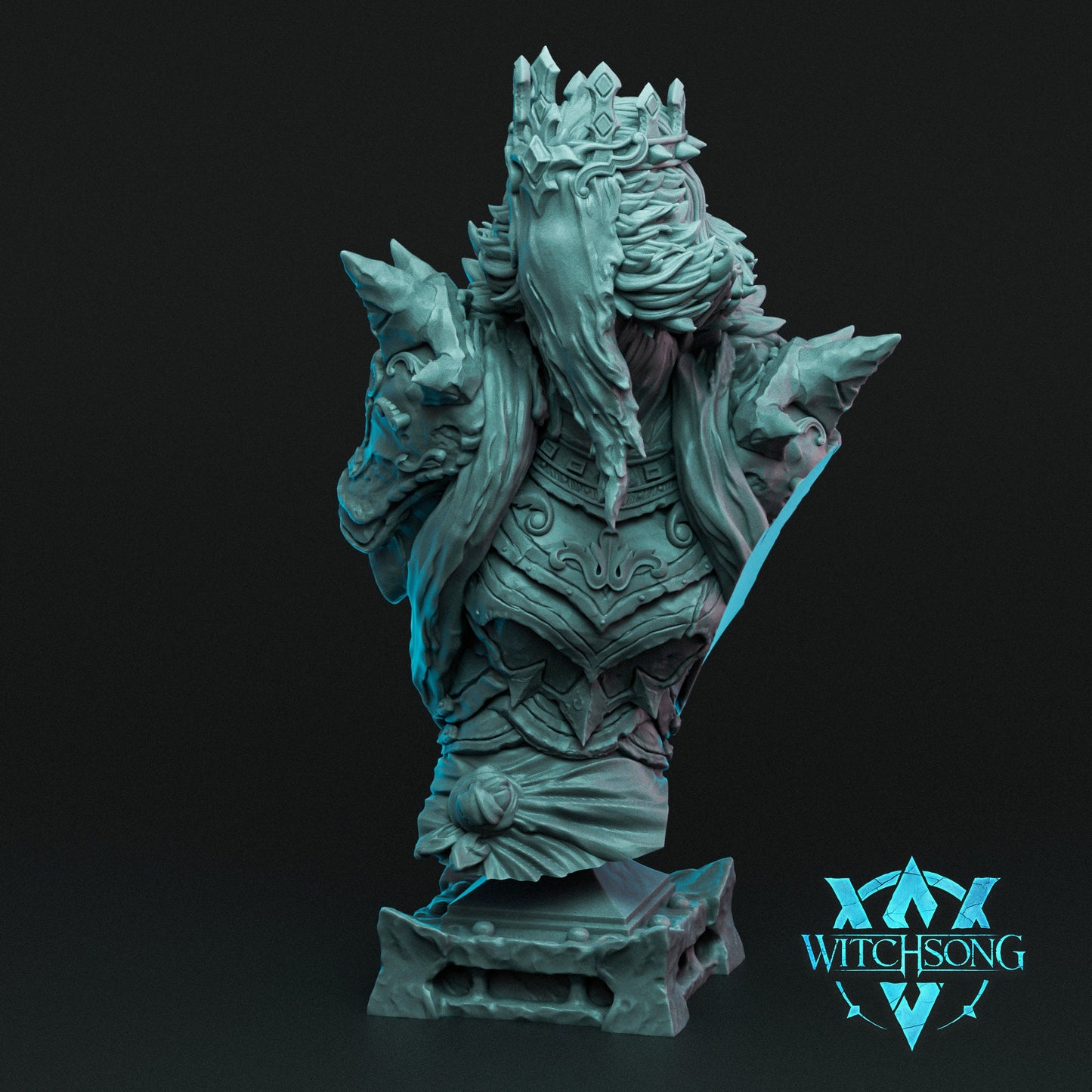The Faceless Queen, Bust Option, Witchsong Miniatures | Dungeons and Dragons | Pathfinder | Table Top RPG | 3D Printed Model