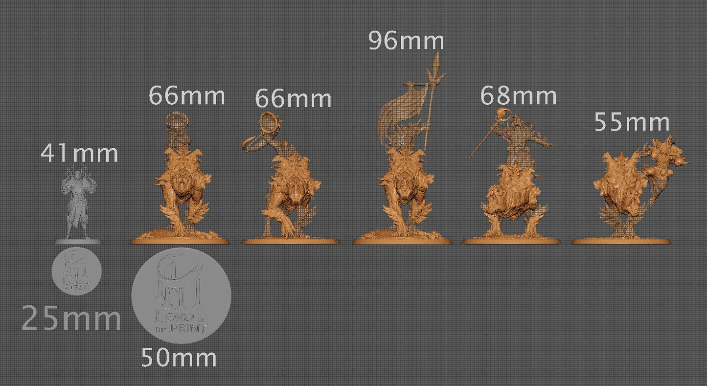 Plague Riders Squad 2, Plague of the Rouswarm, Lord of the Print | Dungeons and Dragons | Pathfinder | Table Top RPG | 3D Printed Model