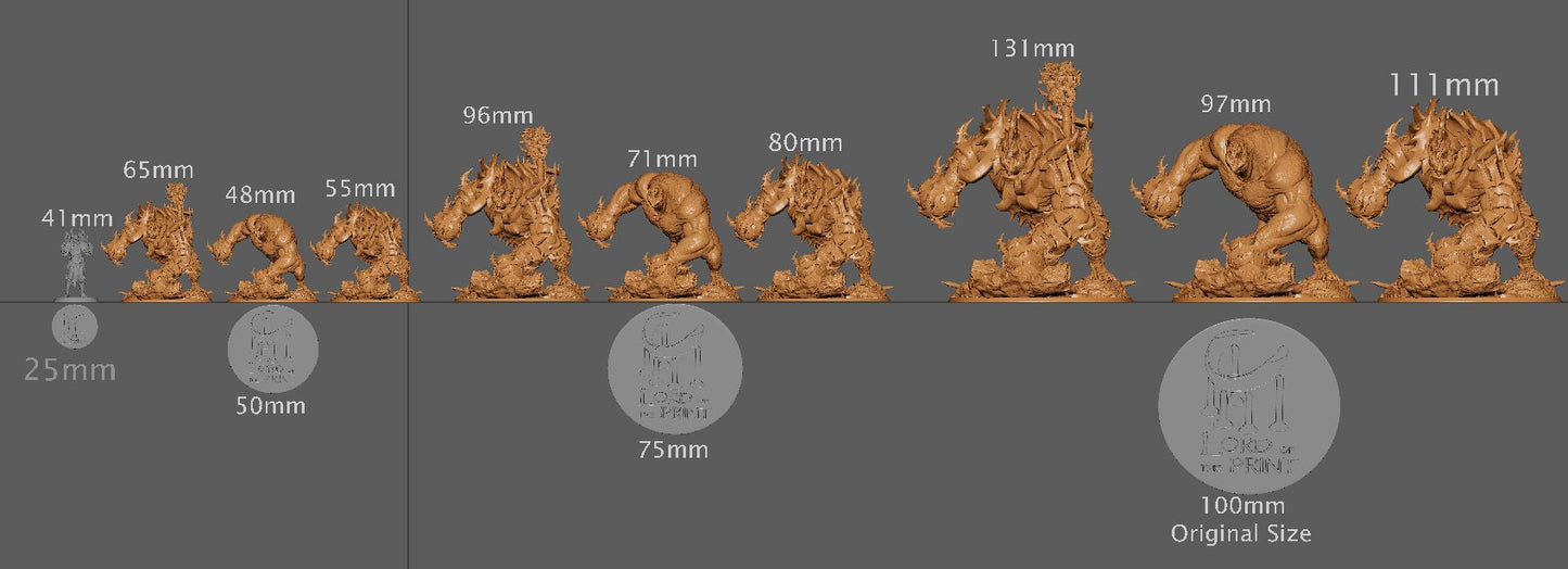 Trakch The Towering, Rouswarm, Lord of the Print | Dungeons and Dragons | Pathfinder | Table Top RPG | 3D Printed Model