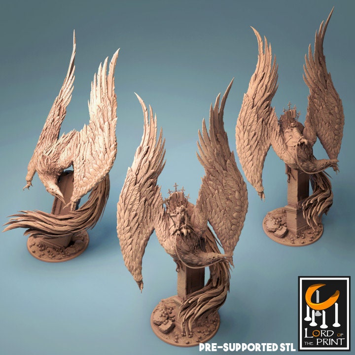 Death, The Four Horsemen, Lord of the Print | Dungeons and Dragons | Pathfinder | Table Top RPG | 3D Printed Model