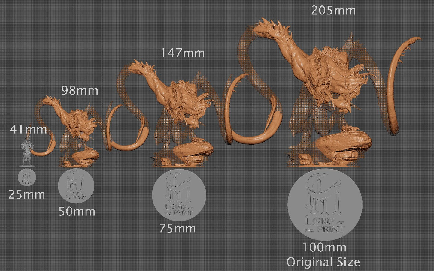 Demogorgon, Demon Prince, Lord of the Print | Dungeons and Dragons | Pathfinder | Table Top RPG | 3D Printed Model