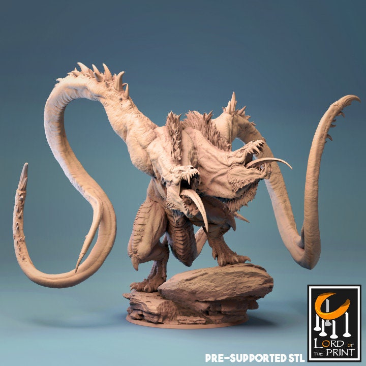Demogorgon, Demon Prince, Lord of the Print | Dungeons and Dragons | Pathfinder | Table Top RPG | 3D Printed Model